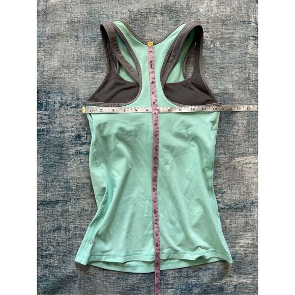 Lululemon Inspiration Tank Toothpaste Mint Green / Heathered Slate Gray 4 - Picture 4 of 8